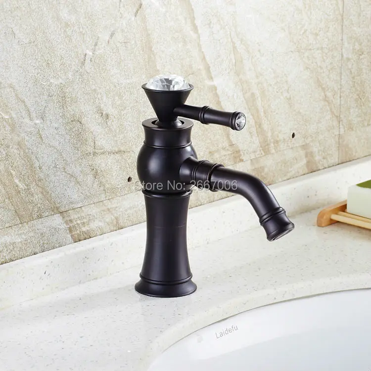 GIZERO Bathroom Black Faucet Basin Sink Mixer Crystal Single Handle Solid Brass Black Water Mixer Tap GI635
GIZERO Bathroom Black Faucet Basin Sink Mixer Crystal Single Handle Solid Brass Black Water Mixer Tap GI635
