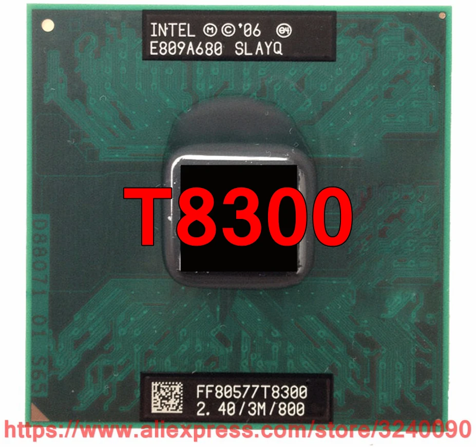Оригинальный процессор lntel Core 2 Duo T8300 (3M кэш 40 ГГц 800 МГц FSB двухъядерный) для
