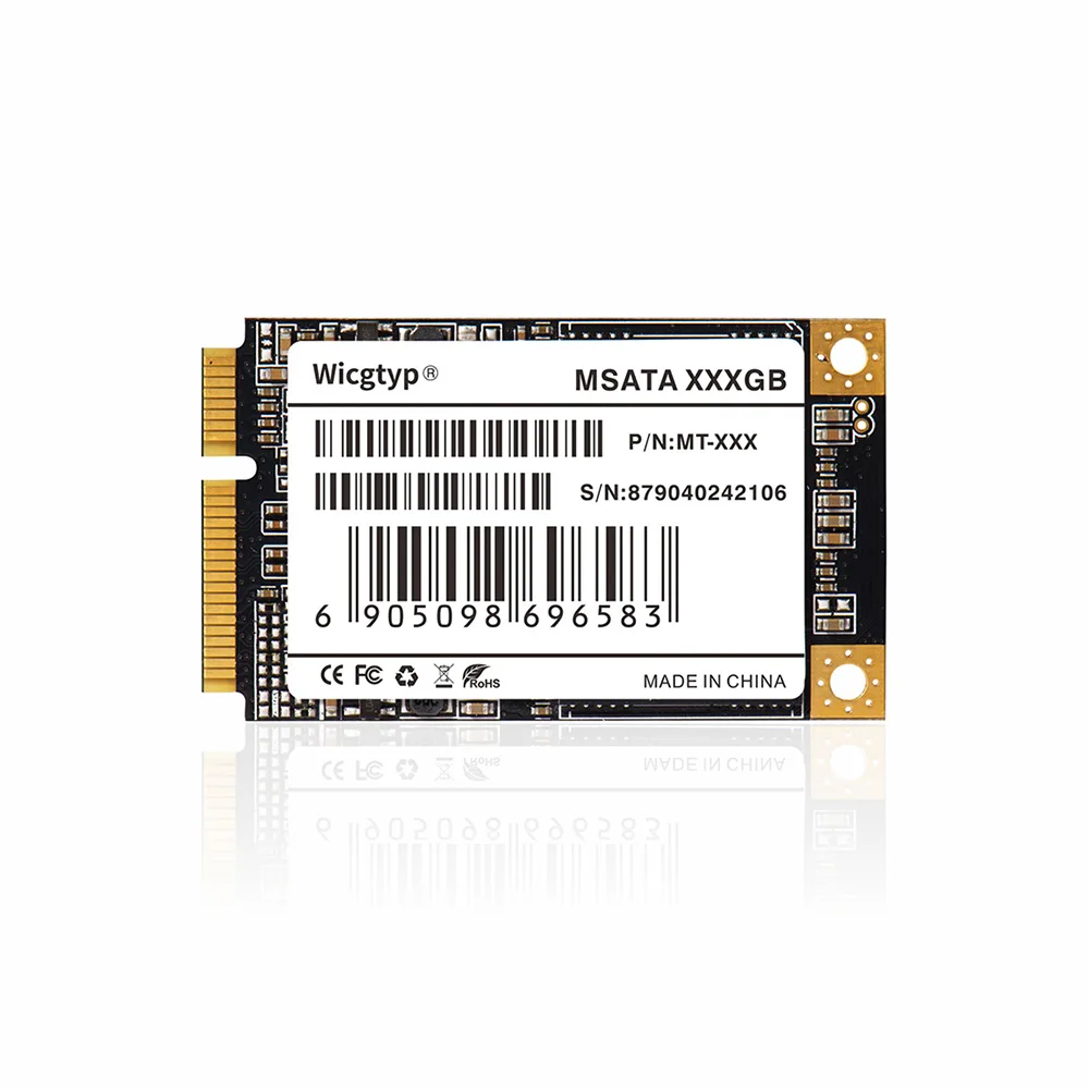 Wicgtyp mSATA SSD SATA3 III 6 ГБ/сек. SATA II 128 ГБ HD твердотельный диск все сигналы PCFor Thinkpad для DELL