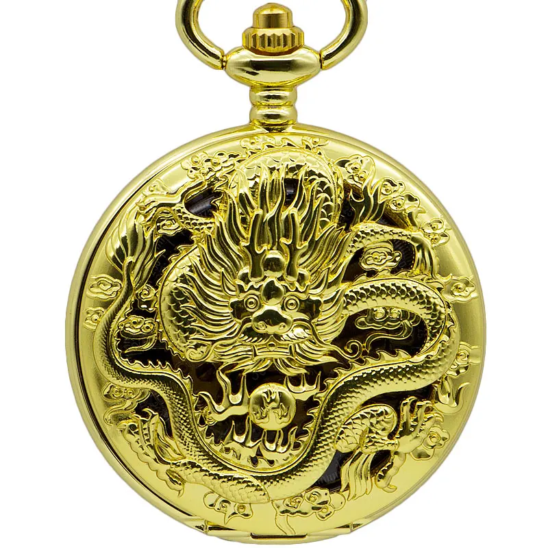 5pcs Automatic Mechanical Pocket Watch Vintage Gold Dragon Hollow Carving Luxury Fashion Necklace Pendant Fob Watches For Gifts
5pcs Automatic Mechanical Pocket Watch Vintage Gold Dragon Hollow Carving Luxury Fashion Necklace Pendant Fob Watches For Gifts