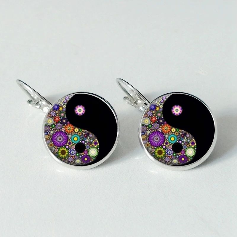 Ying Yang Mandala Glass Dome Cabin Pendant Earrings Vintage Bronze Lever Back Earrings Women's Girls Gifts
Ying Yang Mandala Glass Dome Cabin Pendant Earrings Vintage Bronze Lever Back Earrings Women's Girls Gifts
