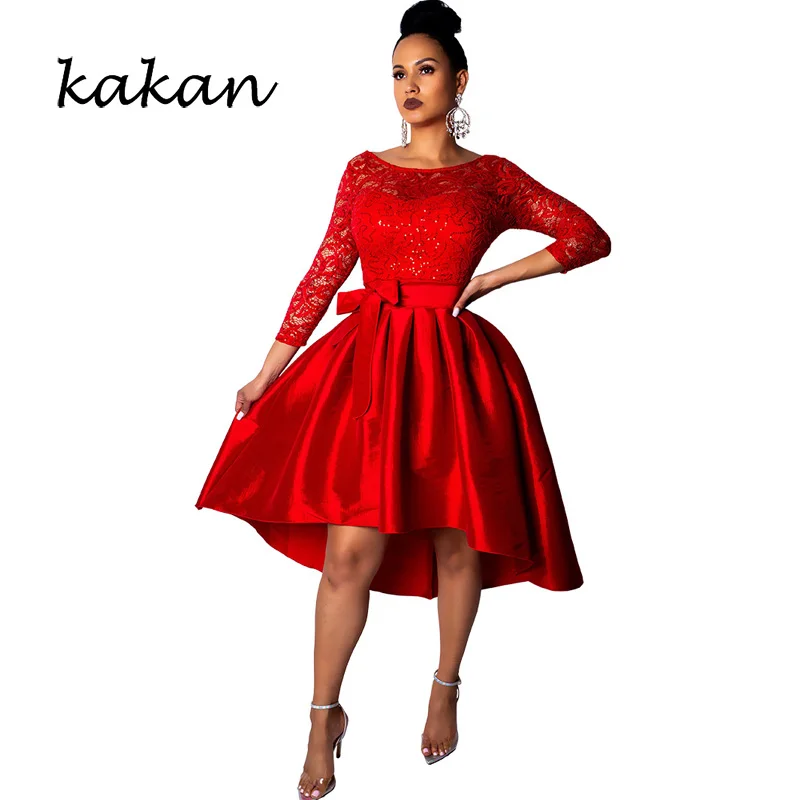 Kakan spring women's sequin dress lace sequin dress solid color big white red dress
Kakan spring women's sequin dress lace sequin dress solid color big white red dress