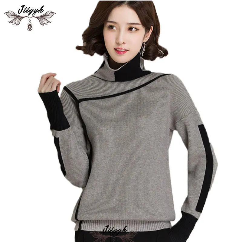 2022 Spring Autumn Elegant Knitted Sweaters Cashmere Women Pullovers Winter Turtleneck Loose Warm Plus Size Knitt Sweater Female
2022 Spring Autumn Elegant Knitted Sweaters Cashmere Women Pullovers Winter Turtleneck Loose Warm Plus Size Knitt Sweater Female