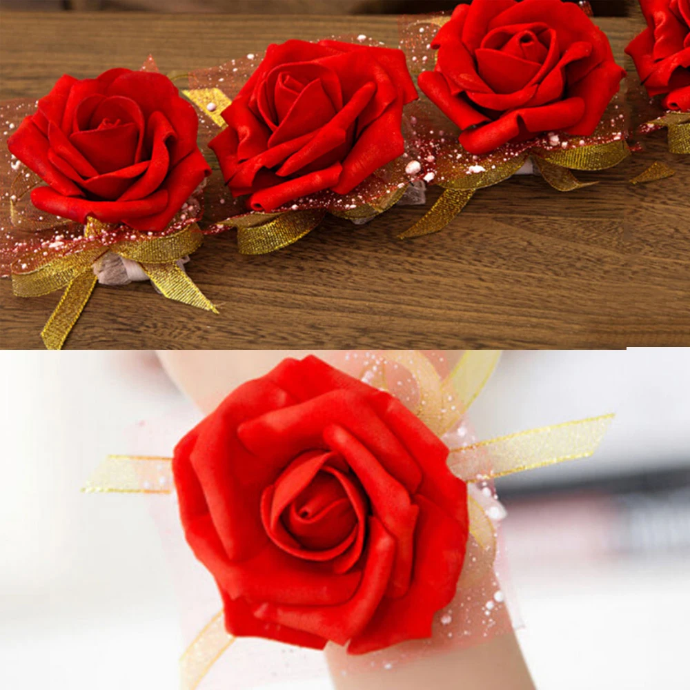 1Pc Hand Flower Bridesmaid Silk Rose Wrist Flowers For Wedding Bride Wrist Flowers Event Supplies Decoration
1Pc Hand Flower Bridesmaid Silk Rose Wrist Flowers For Wedding Bride Wrist Flowers Event Supplies Decoration