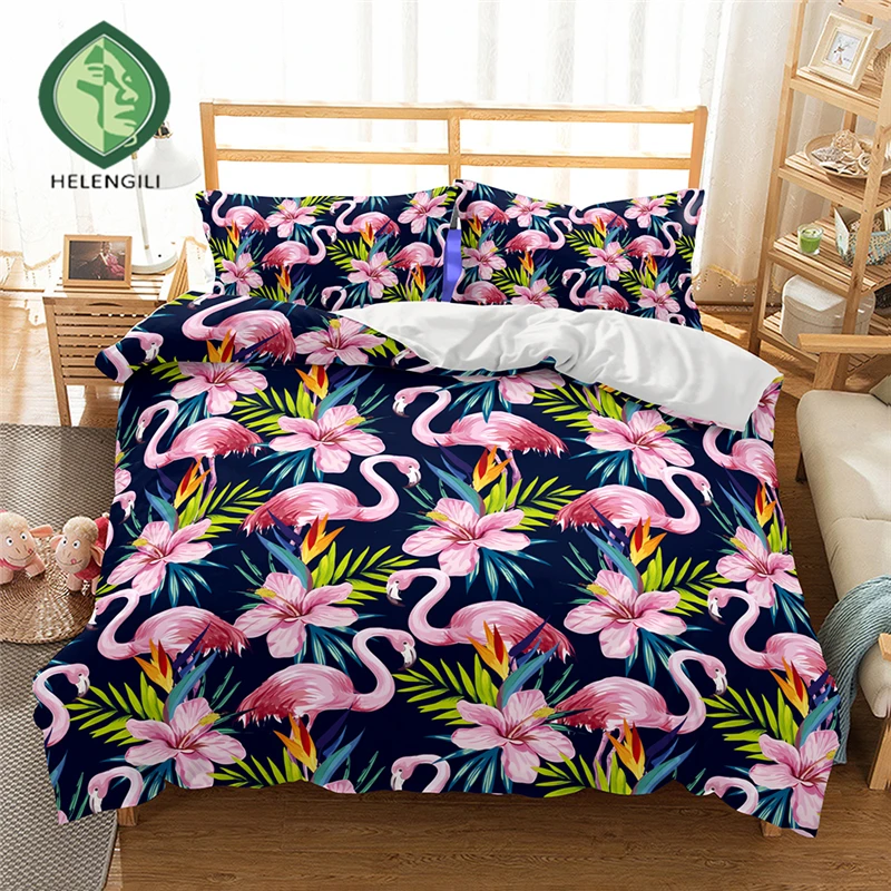 HELENGILI 3D Bedding set Flamingo Print Duvet cover set lifelike bedclothes with pillowcase bed set home Textiles #2-14
HELENGILI 3D Bedding set Flamingo Print Duvet cover set lifelike bedclothes with pillowcase bed set home Textiles #2-14