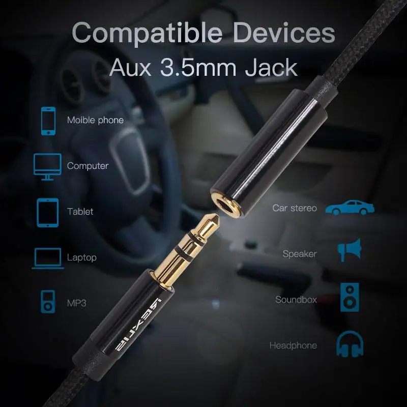 3.5 mm Audio Extender Cable For Computer iPhone Amplifier Headphone Extension 3.5mm Jack Male to Female Aux Line | Электроника