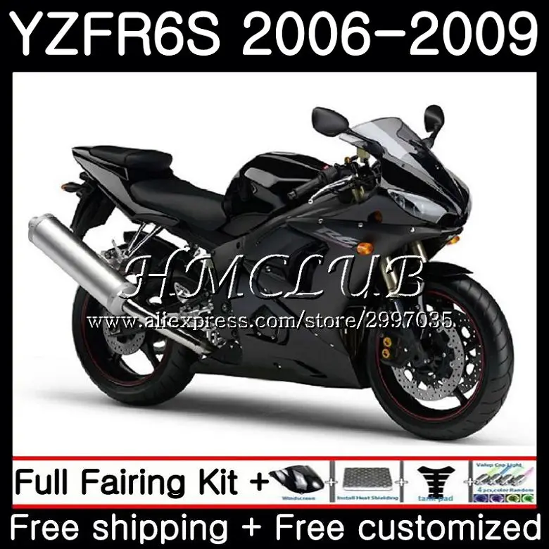Глянцевый черный обтекатель Bodys для YAMAHA YZF 600 YZF600 YZF R6S 2006 2007 2008 2009 23h6 Φ YZFR6S YZF-600 06 07 08 09
Глянцевый черный обтекатель Bodys для YAMAHA YZF 600 YZF600 YZF R6S 2006 2007 2008 2009 23h6 Φ YZFR6S YZF-600 06 07 08 09
