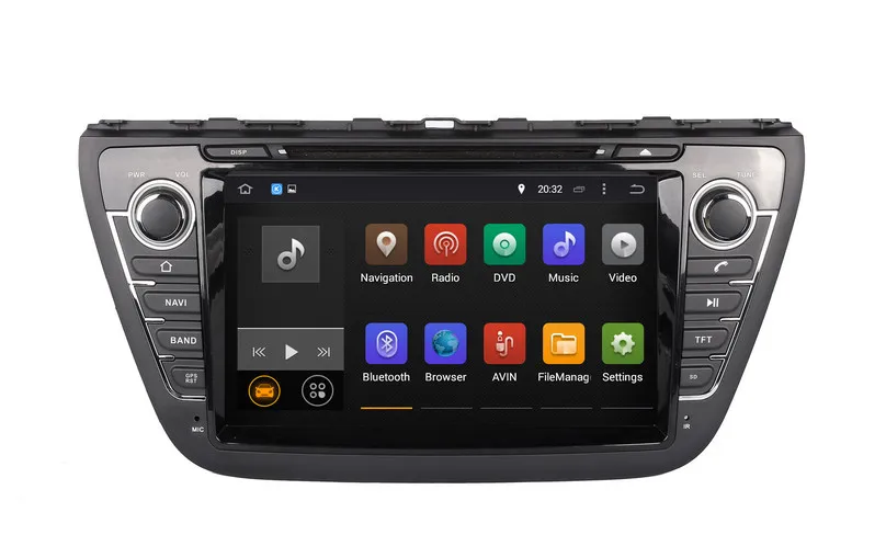 Android 9 0 автомобильный DVD плеер для Suzuki SX4 S Cross 2014 2015 2016 с GPS навигацией Радио BT SD USB WIFI