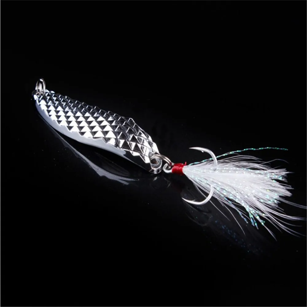 1pcs Metal Spoon Fishing Lure 7g 10g 15g 20g Silver Gold Sequins with Feather Treble Hook Artificial Hard Bait Fishing Tackle
1pcs Metal Spoon Fishing Lure 7g 10g 15g 20g Silver Gold Sequins with Feather Treble Hook Artificial Hard Bait Fishing Tackle