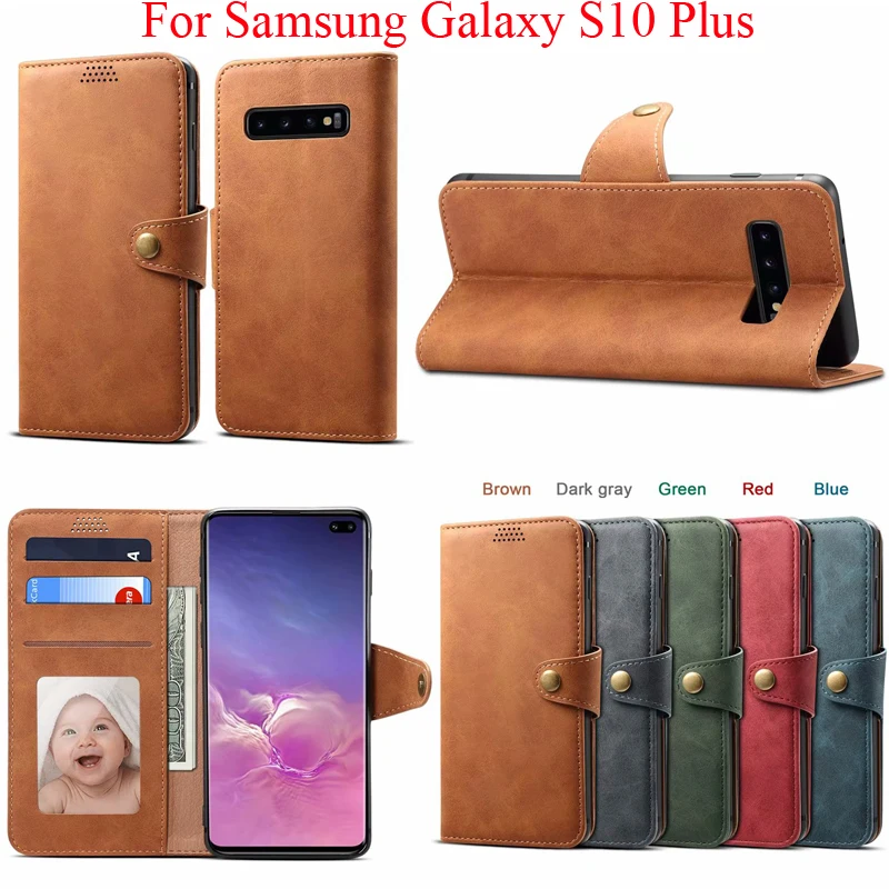 Для samsung galaxy S10 плюс + Бизнес корпус кожух чехол держатель S10Plus из мягкого ТПУ для