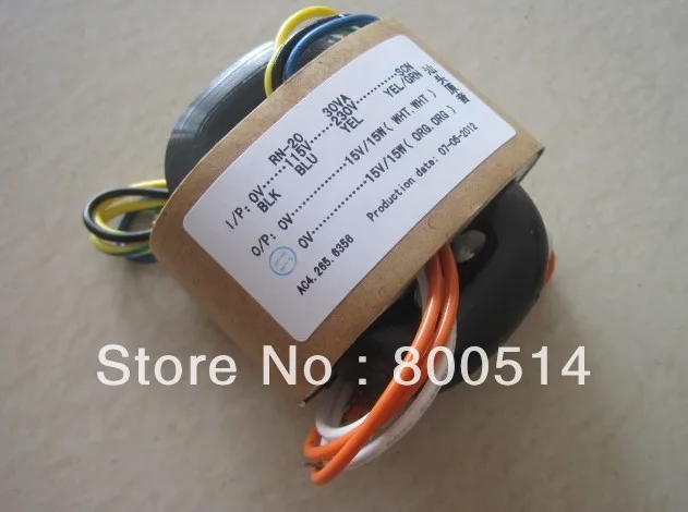 High quality 30W 230V/115v R Core Transformer 15V+15V
High quality 30W 230V/115v R Core Transformer 15V+15V