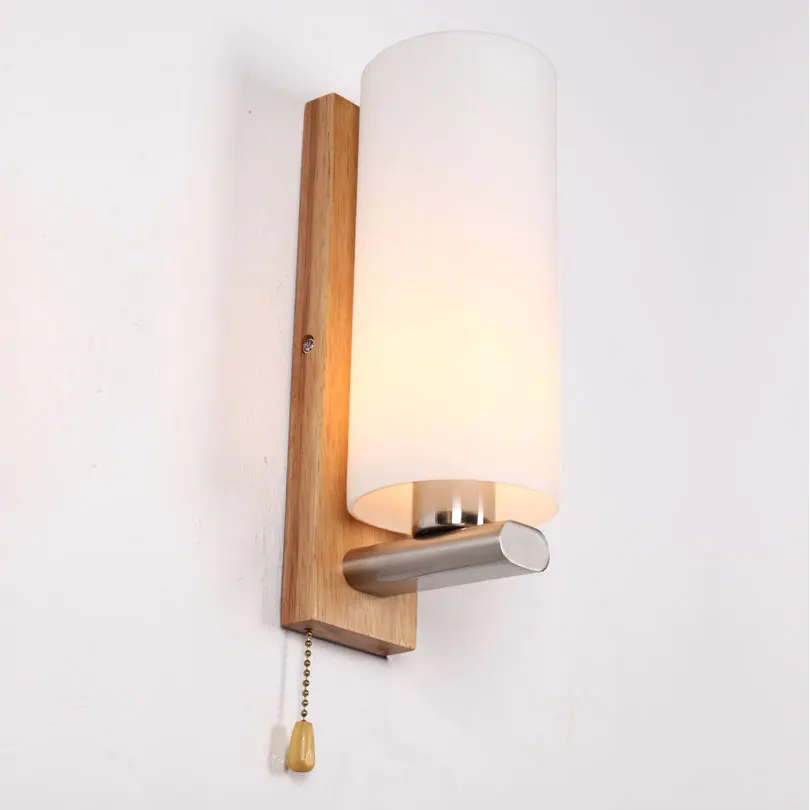 Creative fashion wood wall sconce lamp vanity nordic stairs glass lampashade E27 LED bulb wall ight fixture
Creative fashion wood wall sconce lamp vanity nordic stairs glass lampashade E27 LED bulb wall ight fixture