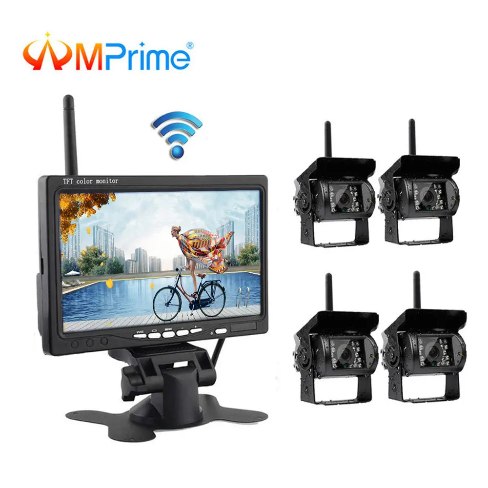 AMPrime 7 "Беспроводной автомобильный монитор резервная камера система экран