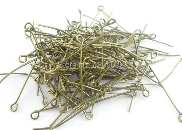 100Pcs Eye Pins 9 Alloy Bronze Tone Fit For Jewelry DIY Findings Charms 30x0.7mm 21 Gauge
100Pcs Eye Pins 9 Alloy Bronze Tone Fit For Jewelry DIY Findings Charms 30x0.7mm 21 Gauge