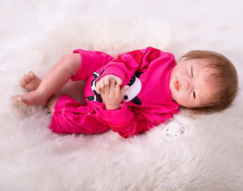 18inch 48cm Handmade Reborn Dolls Realistic baby Soft Silicone Vinyl Baby Dolls BeBe Reborn brinquedos gift toys For COLLECTION
18inch 48cm Handmade Reborn Dolls Realistic baby Soft Silicone Vinyl Baby Dolls BeBe Reborn brinquedos gift toys For COLLECTION