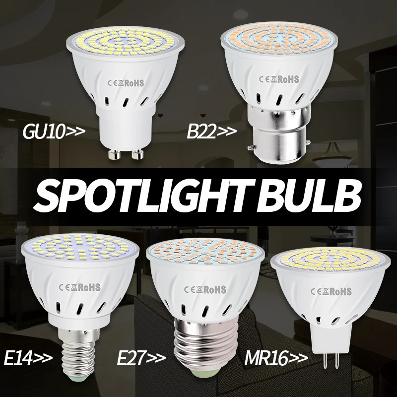 10PCS MR16 Led 220V Lamp Spotlight E14 Bombillas Led Corn Bulb GU10 Spot Led Light 4W 6W 8W Ampoule Led E27 Home Decoration B22
10PCS MR16 Led 220V Lamp Spotlight E14 Bombillas Led Corn Bulb GU10 Spot Led Light 4W 6W 8W Ampoule Led E27 Home Decoration B22