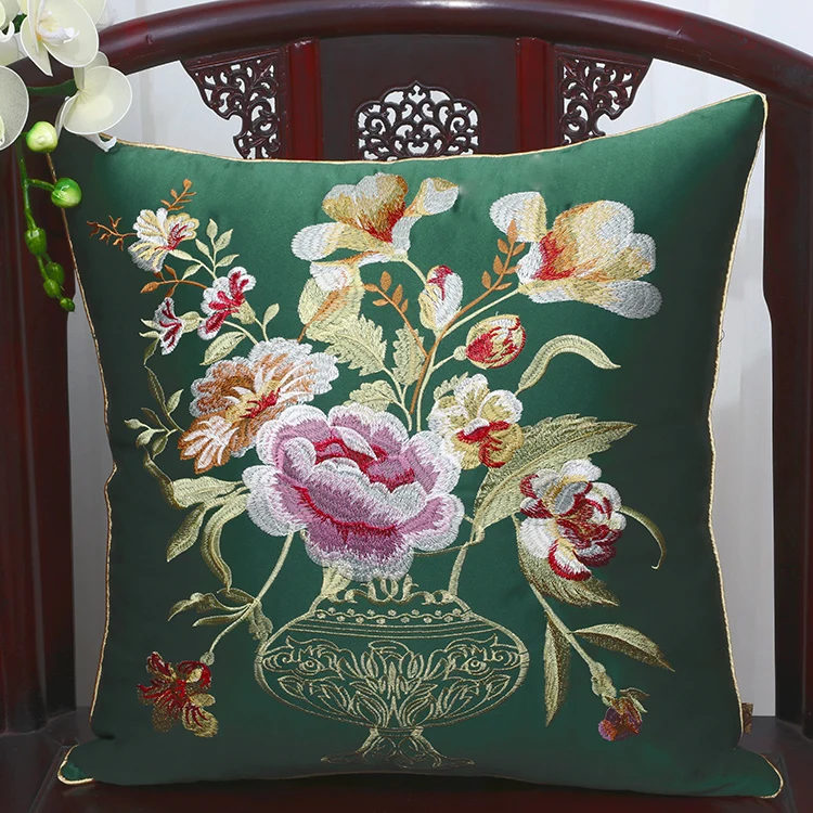 New Fine Embroidered Cushion High End Sofa Seat Chair Lumbar Back Cushion Europe style Cloth Art Pillow Home Office Decoration
New Fine Embroidered Cushion High End Sofa Seat Chair Lumbar Back Cushion Europe style Cloth Art Pillow Home Office Decoration