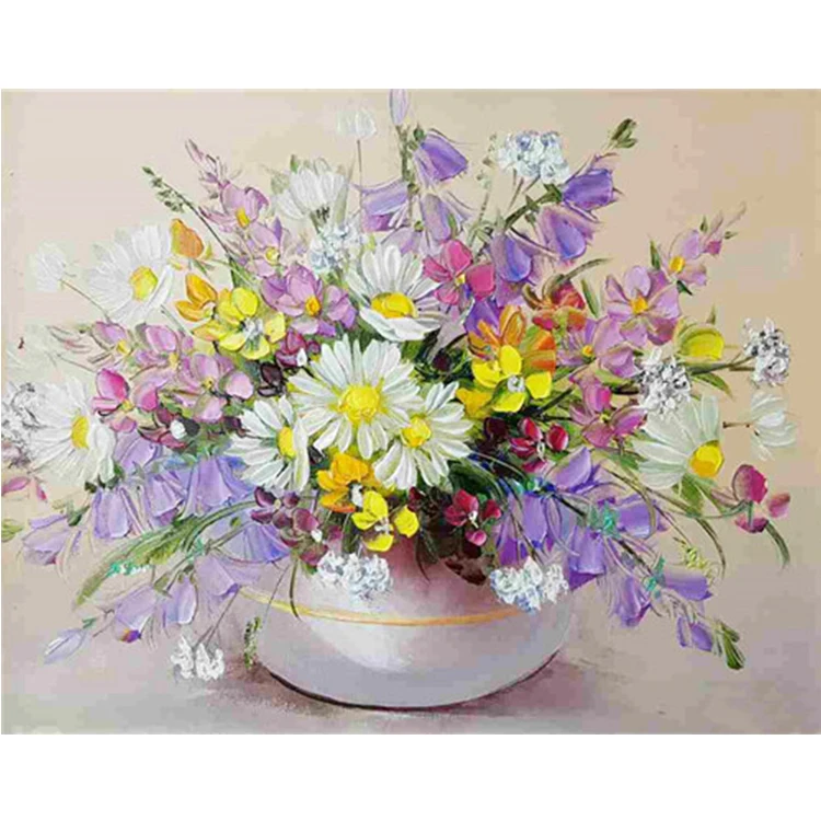 5D DIY Beautiful Flower Full Square Diamond Painting Cross Stitch Embroidery Mosaic Home Decor | Дом и сад