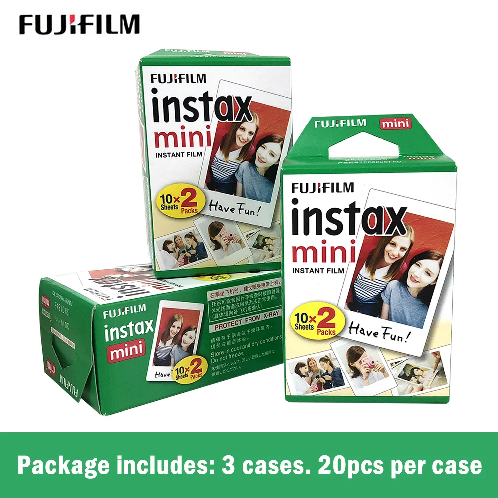 Пленка Fujifilm instax mini 9 8 60 листов фотобумага Fuji 3 дюйма instsnt для мгновенных камер mini8