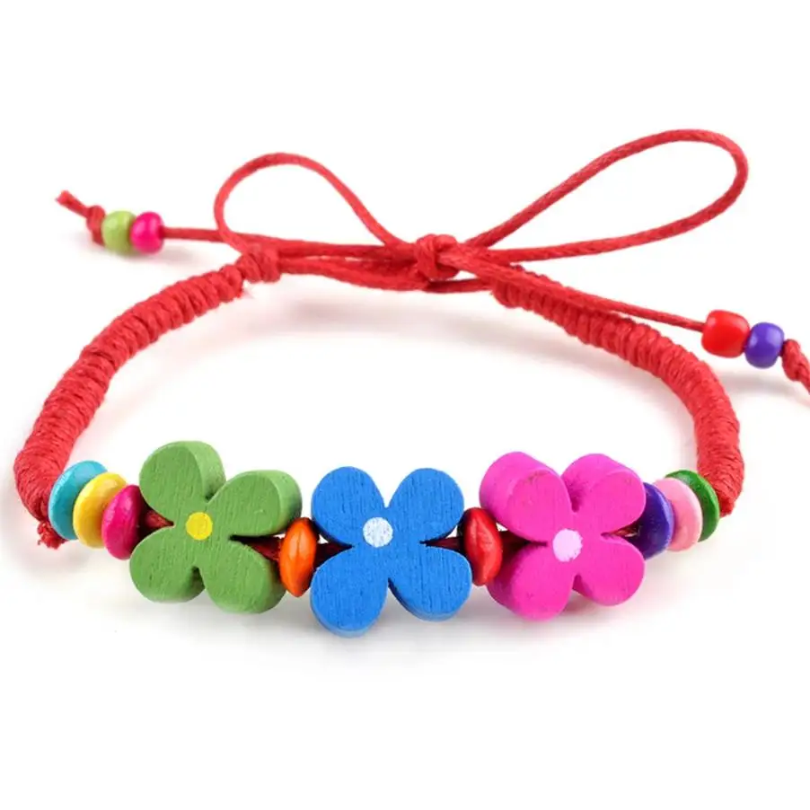 6pcs/lot Wholesale Chic Multicolor Handmade Wood Bracelet Flower Charm Bracelets Wristband Leather chain Jewelry Drop Ship
6pcs/lot Wholesale Chic Multicolor Handmade Wood Bracelet Flower Charm Bracelets Wristband Leather chain Jewelry Drop Ship