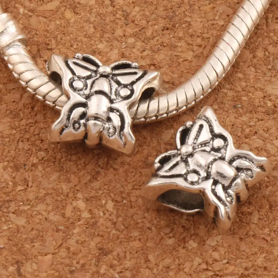 Flower Butterfly Big Hole Beads Charm Bead 13x11x7mm 21pcs zinc alloy Dangle Fit European Bracelet L1334
Flower Butterfly Big Hole Beads Charm Bead 13x11x7mm 21pcs zinc alloy Dangle Fit European Bracelet L1334