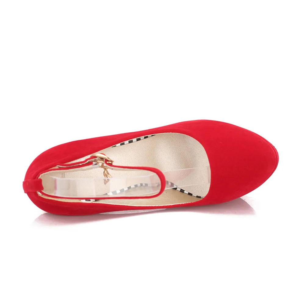ASUMER black red blue fashion spring autumn ladies pumps round toe buckle platform super high women high heels wedding shoes
ASUMER black red blue fashion spring autumn ladies pumps round toe buckle platform super high women high heels wedding shoes