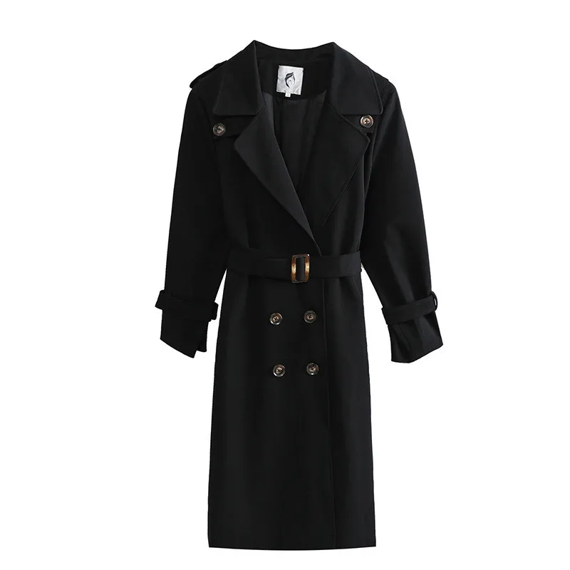 2019 Autumn New Women Trench Coat Casual Double-breasted belt Overcoat Female Windbreaker Loose Outerwear Large Size 4XL R889
2019 Autumn New Women Trench Coat Casual Double-breasted belt Overcoat Female Windbreaker Loose Outerwear Large Size 4XL R889