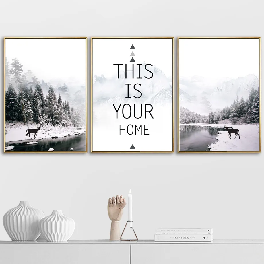 Black White Snow Mountain Forest River Deer Nordic Posters And Prints Wall Art Canvas Painting Wall Pictures For Living Room
Black White Snow Mountain Forest River Deer Nordic Posters And Prints Wall Art Canvas Painting Wall Pictures For Living Room