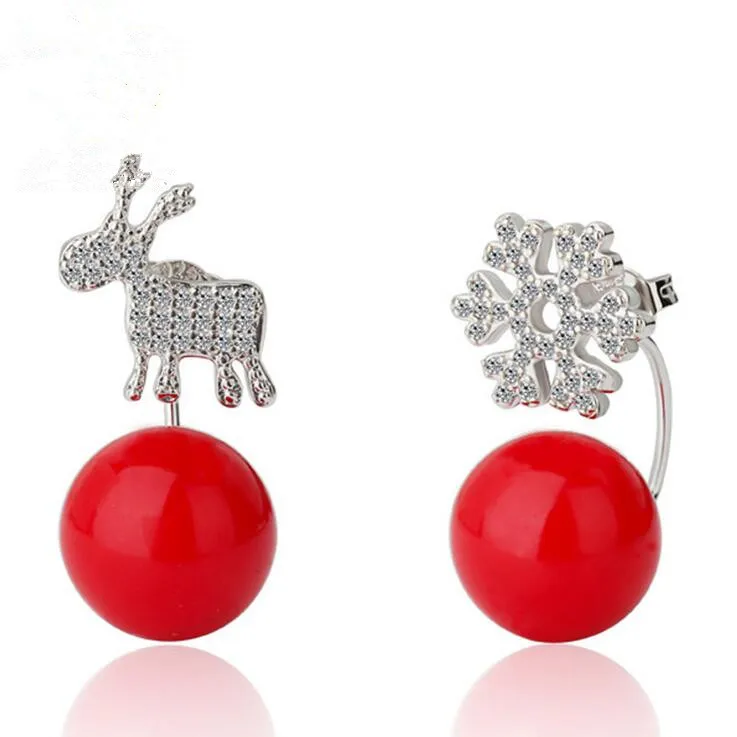 New arrival hot sell fashion Christmas Elk & snowflake 925 sterling silver ladies`stud earrings women jewelry gift
New arrival hot sell fashion Christmas Elk & snowflake 925 sterling silver ladies`stud earrings women jewelry gift