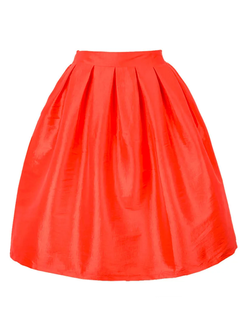 Женская плиссированная мини-юбка трапециевидная повседневная короткая юбка с