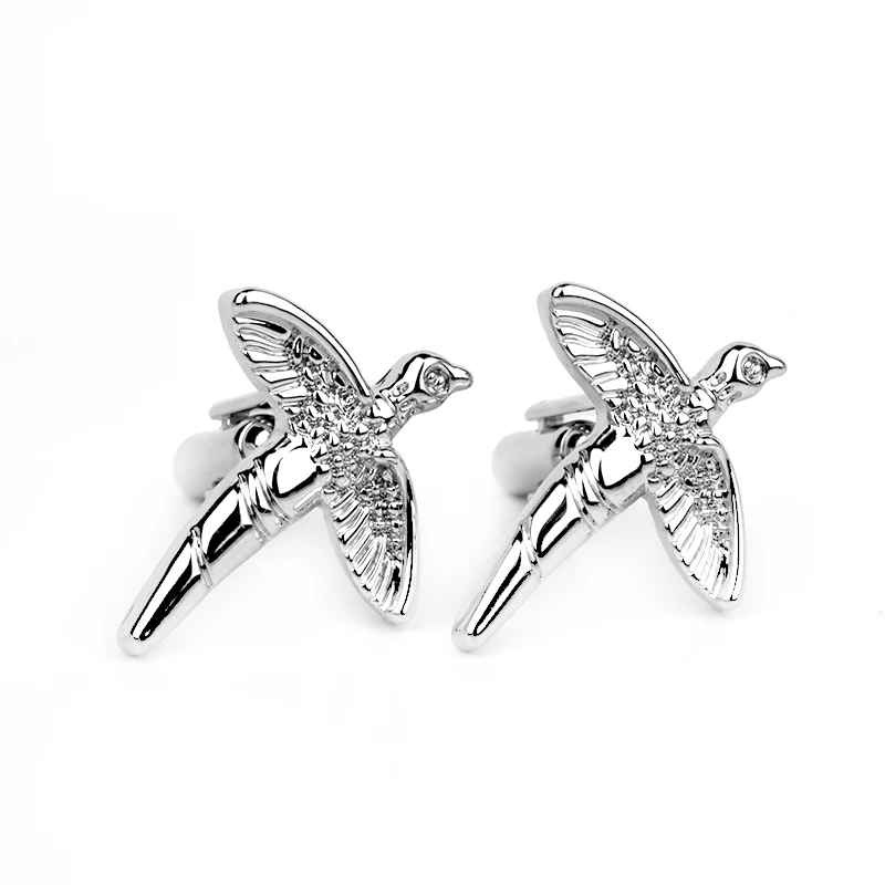 Long tailed birds Cufflinks For Men Bird Cuff Links Men's Creative Silver Plated Cufflinks High Quality Christmas Gift For Men
Long tailed birds Cufflinks For Men Bird Cuff Links Men's Creative Silver Plated Cufflinks High Quality Christmas Gift For Men