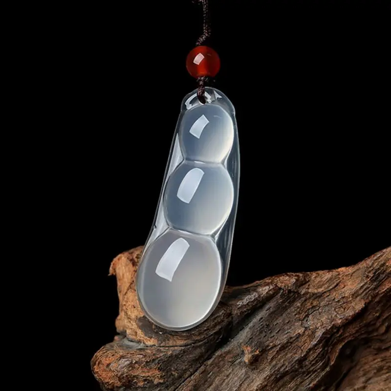 KYSZDL natural Ice Kind chalcedony Sauteed Green Beans pendant Fashion men and women white chalcedony pendant jewelry free rope
KYSZDL natural Ice Kind chalcedony Sauteed Green Beans pendant Fashion men and women white chalcedony pendant jewelry free rope