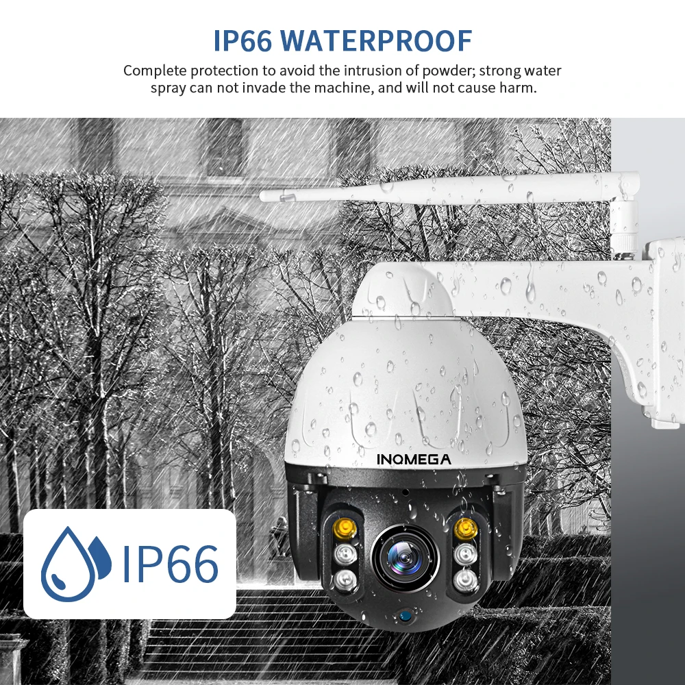 INQMEGA 1080P PTZ IP камера автоматическое отслеживание наружная водонепроницаемая Мини