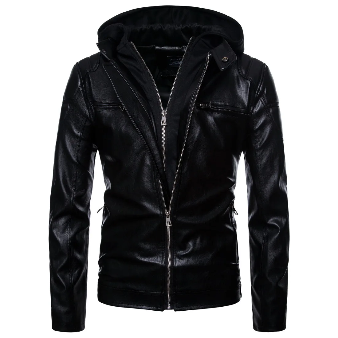 Pu Leather Jacket Men Fine Punk Guy Hooded Motorcycle Leather Jacket Men Clothes 2018 Fashion Male Clothing Coat Men Eur Size
Pu Leather Jacket Men Fine Punk Guy Hooded Motorcycle Leather Jacket Men Clothes 2018 Fashion Male Clothing Coat Men Eur Size