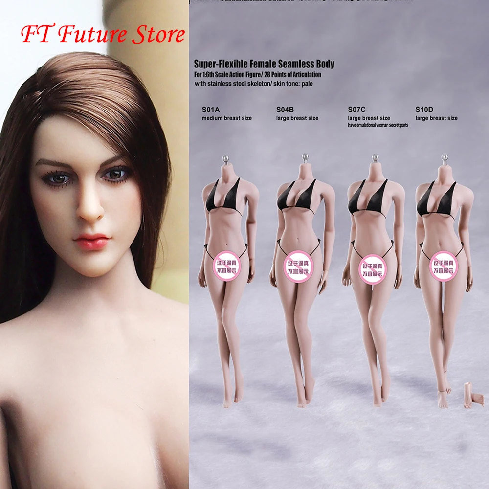 S01A /S04B/S07C/S10D 1/6 Female Body Pale Color Stainless Steel Skeleton Seamless Body Action Figure Doll Collection Model
S01A /S04B/S07C/S10D 1/6 Female Body Pale Color Stainless Steel Skeleton Seamless Body Action Figure Doll Collection Model
