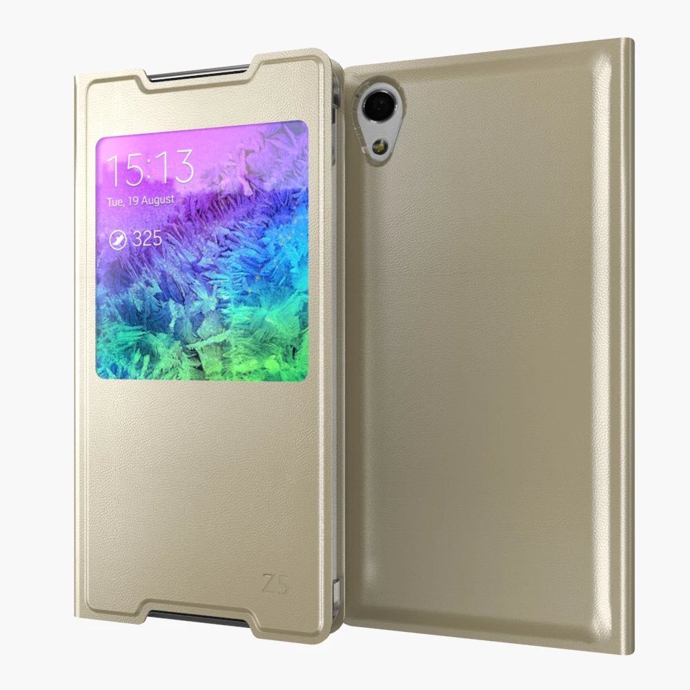 Кожаный флип чехол для Sony Xperia Z5 E6603 E6633 E6653 E6683|case for sony xperia|case sonyflip case |