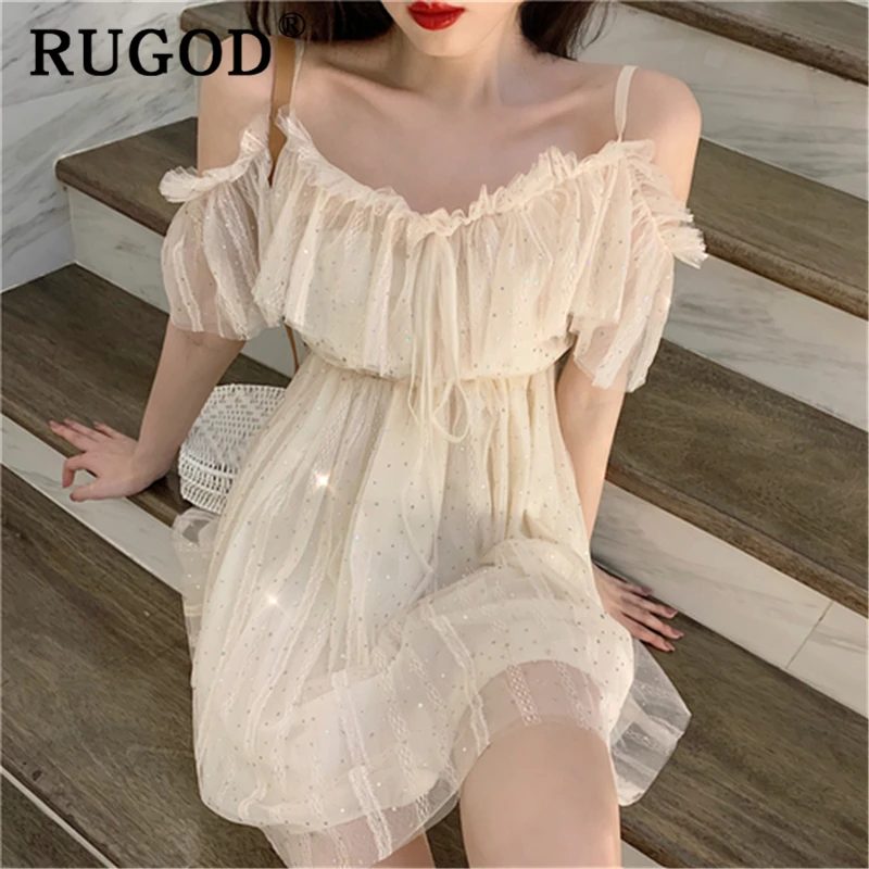 RUGOD элегантный оборками блесток мех женское платье модное платье с открытыми плечами Спагетти ремень вечерние платье женская обувь в Корей...
RUGOD элегантный оборками блесток мех женское платье модное платье с открытыми плечами Спагетти ремень вечерние платье женская обувь в Корей...