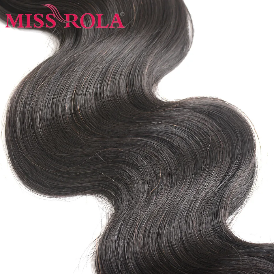 Miss Rola волнистые перуанские волосы пряди с закрытием 100% человеческие натуральный
