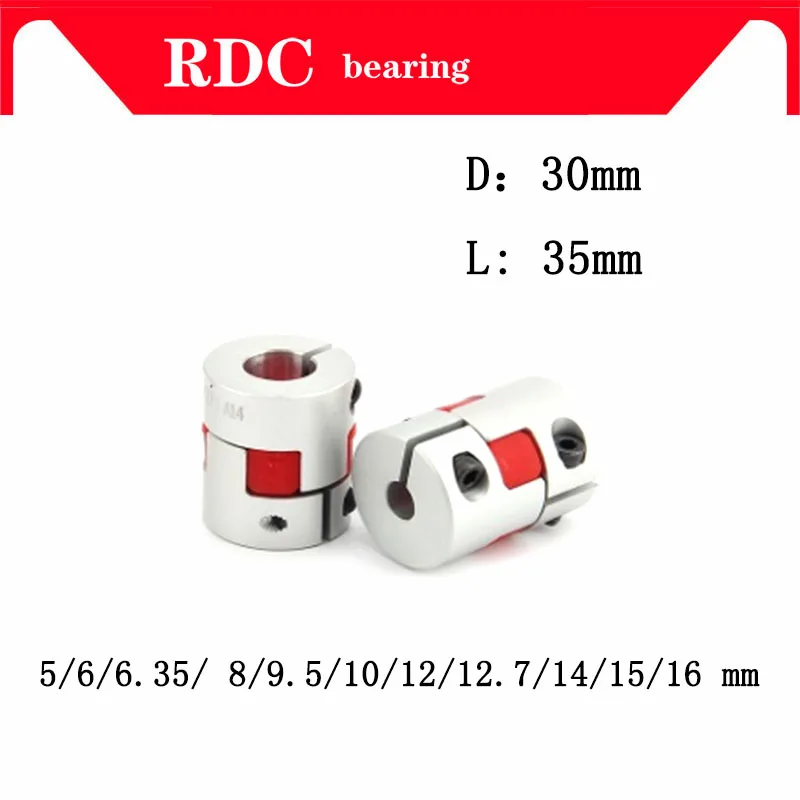High quality 1PCS D30L35 10*14mm 5/6/6.35/ 8/9.5/10/12/12.7/14/15/16mm Flexible Plum Shaft Coupling CNC Stepper Motor Coupler
High quality 1PCS D30L35 10*14mm 5/6/6.35/ 8/9.5/10/12/12.7/14/15/16mm Flexible Plum Shaft Coupling CNC Stepper Motor Coupler