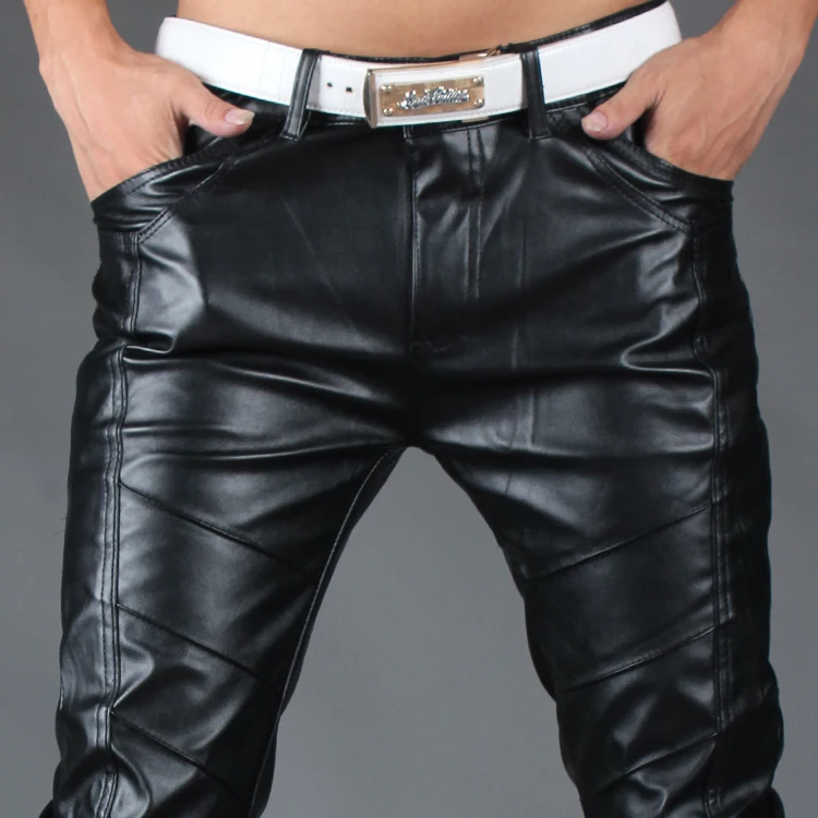 2017 Male leather trousers slim autumn and winter fashion motorcycle leather pants male tight trousers 27-36
2017 Male leather trousers slim autumn and winter fashion motorcycle leather pants male tight trousers 27-36