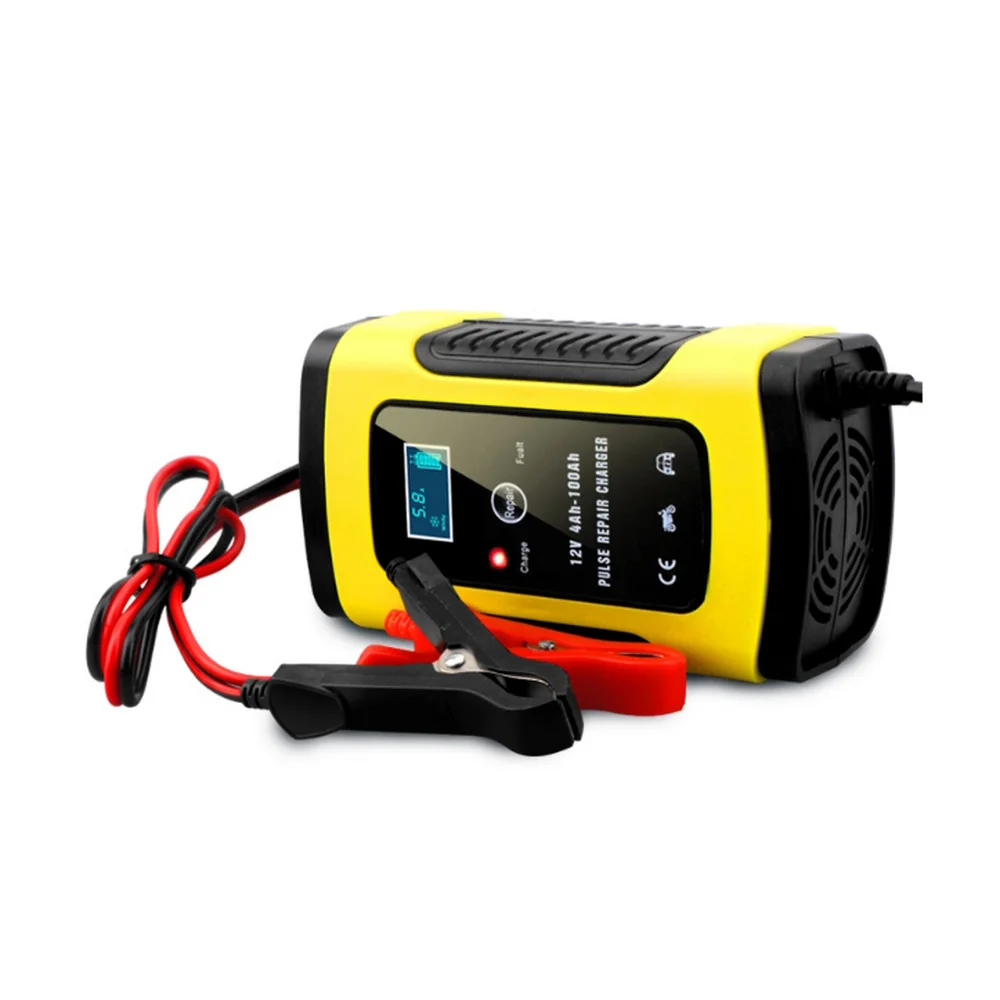 Portable Motorcycle Car Battery Charger 12V 4Ah-100Ah Pulse Repair Charger with Lead-acid Battery Intelligent Charging Tool
Portable Motorcycle Car Battery Charger 12V 4Ah-100Ah Pulse Repair Charger with Lead-acid Battery Intelligent Charging Tool