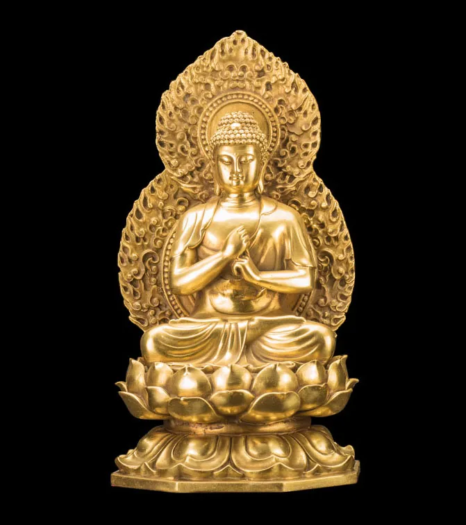 TOP GOOD -HOME lobby Temple Company Patron saint Buddhism Good luck Auspicious RU LAI Buddha brass statue 27CM
TOP GOOD -HOME lobby Temple Company Patron saint Buddhism Good luck Auspicious RU LAI Buddha brass statue 27CM