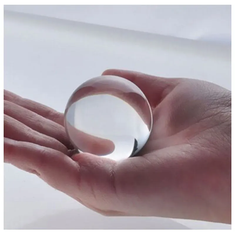 Прозрачный хрустальный шар 4 см реквизит для фотографии медитации стеклянная