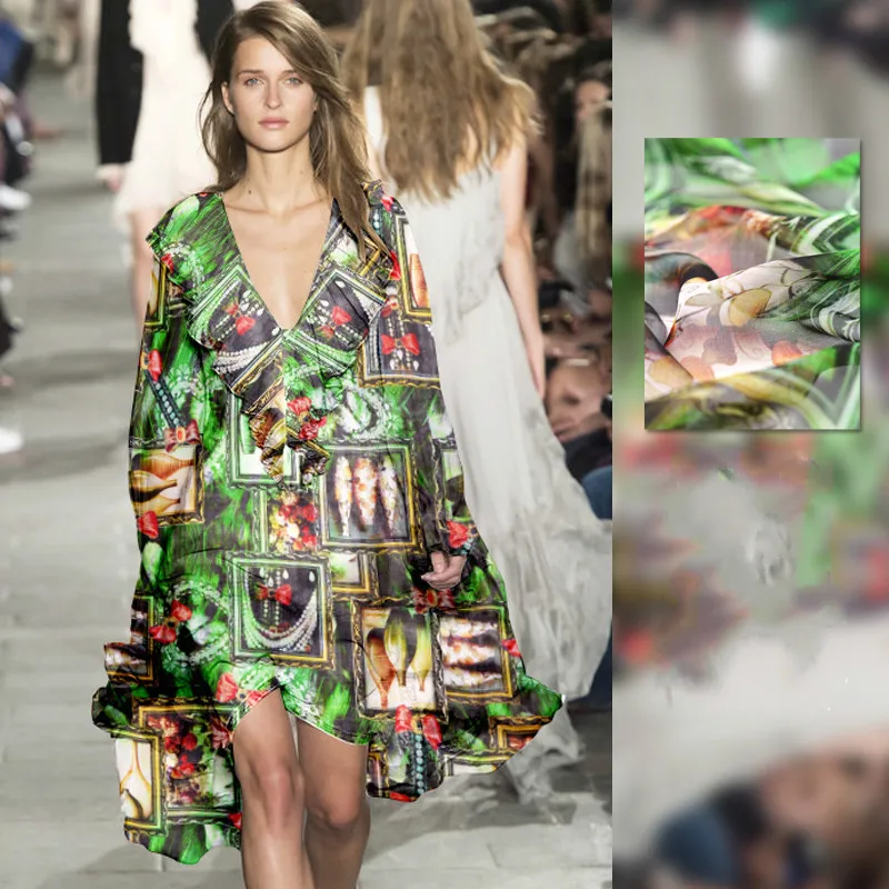 Free shipping! Digital inkjet silk chiffon fabric dress clothing silk fabric 100% silk fabric DIY fabric wholesale silk cloth
Free shipping! Digital inkjet silk chiffon fabric dress clothing silk fabric 100% silk fabric DIY fabric wholesale silk cloth