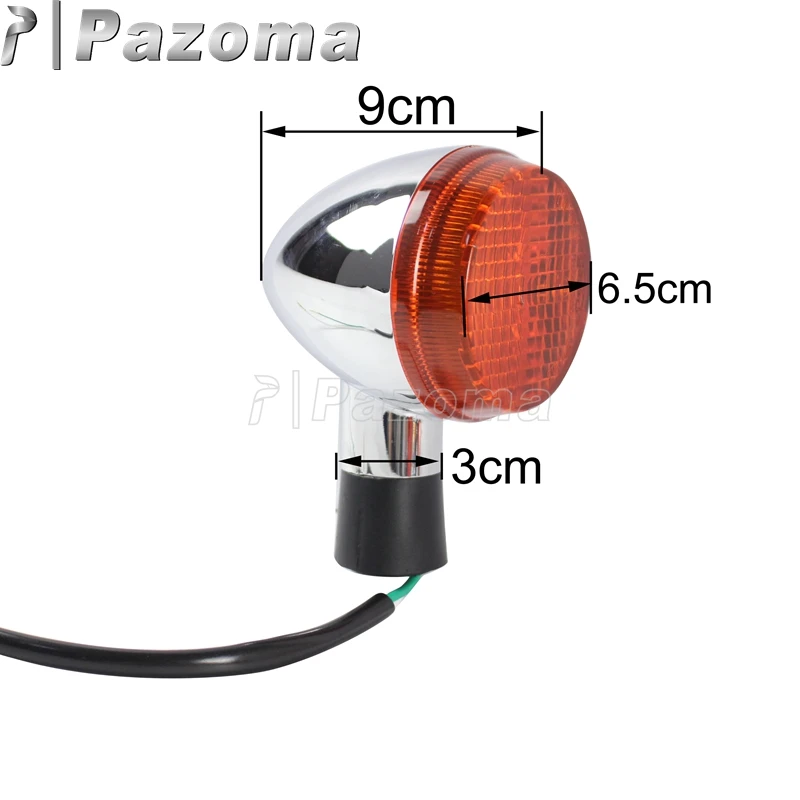 Pazoma Motorbike E13 Chrome Rear Turn Signal Indicator Amber Light for For Honda Shadow 400 750 VT750 04-07
Pazoma Motorbike E13 Chrome Rear Turn Signal Indicator Amber Light for For Honda Shadow 400 750 VT750 04-07