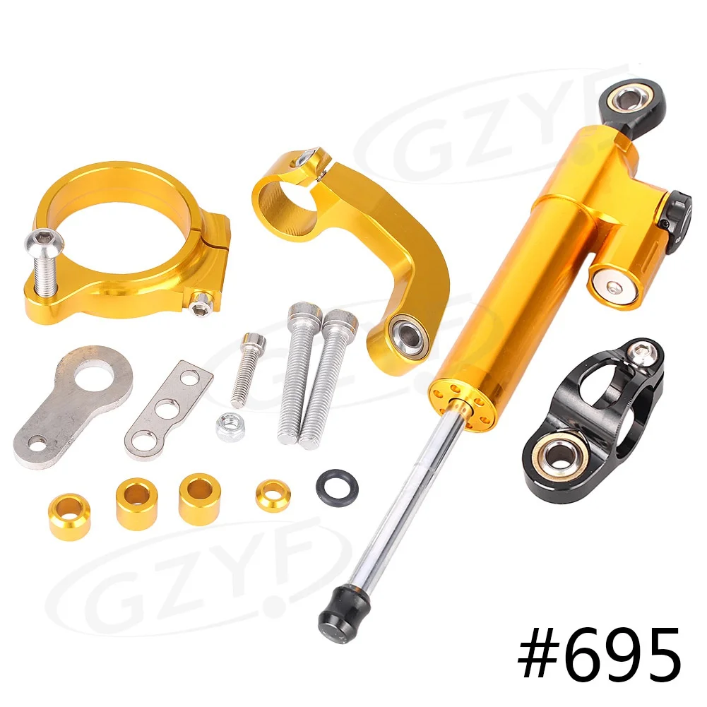 CNC Steering Damper Stabilizer Safety Control w/ Mounting Bracket For BMW R1200GS R1200CL 2013-2016 Aluminum Alloy
CNC Steering Damper Stabilizer Safety Control w/ Mounting Bracket For BMW R1200GS R1200CL 2013-2016 Aluminum Alloy