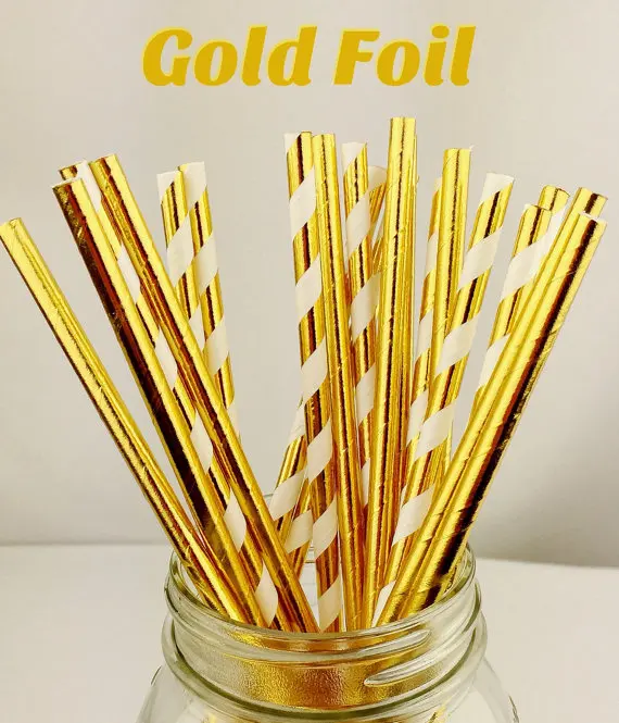 ipalmay 1000pcs Foil Gold Silver Party Drinking Straws Wedding Christmas New Year Supply Decorative Chevron Solid Striped Straws
ipalmay 1000pcs Foil Gold Silver Party Drinking Straws Wedding Christmas New Year Supply Decorative Chevron Solid Striped Straws