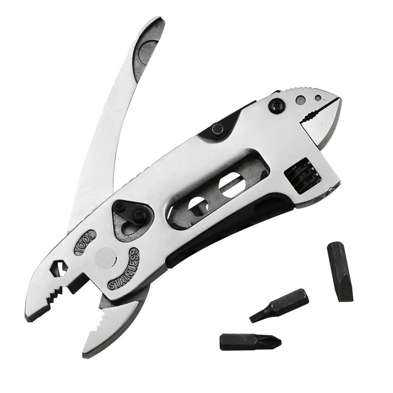 Adjustable Wrench Multitool Stainless Steel Multifunctional Pliers Set All in One Adjustable Survival Gear Tools Folding Wrench
Adjustable Wrench Multitool Stainless Steel Multifunctional Pliers Set All in One Adjustable Survival Gear Tools Folding Wrench