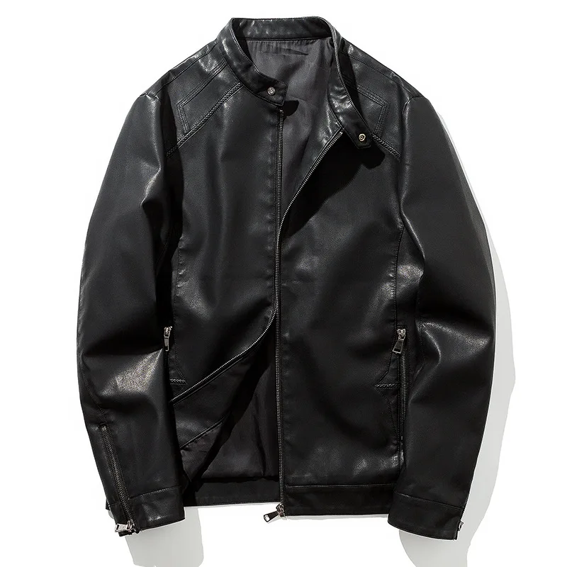 New winter young men leisure leather men's PU leather jacket cultivate one's morality men's locomotive suit coat collar
New winter young men leisure leather men's PU leather jacket cultivate one's morality men's locomotive suit coat collar