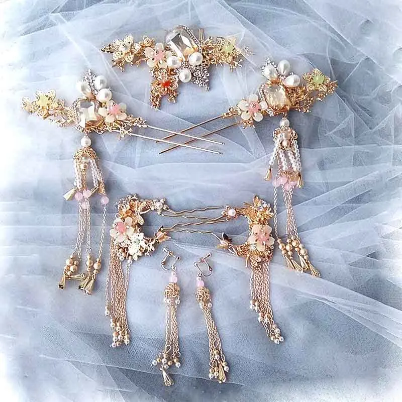 Chinese Suit tiara Bride Marriage Style Wine Dragon and Phoenix crown Headdress New tassels wedding hair accessories
Chinese Suit tiara Bride Marriage Style Wine Dragon and Phoenix crown Headdress New tassels wedding hair accessories